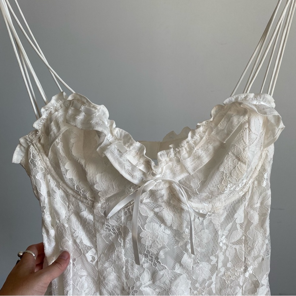 For Love And Lemons White Lace Mini Dress - Picture 8 of 14